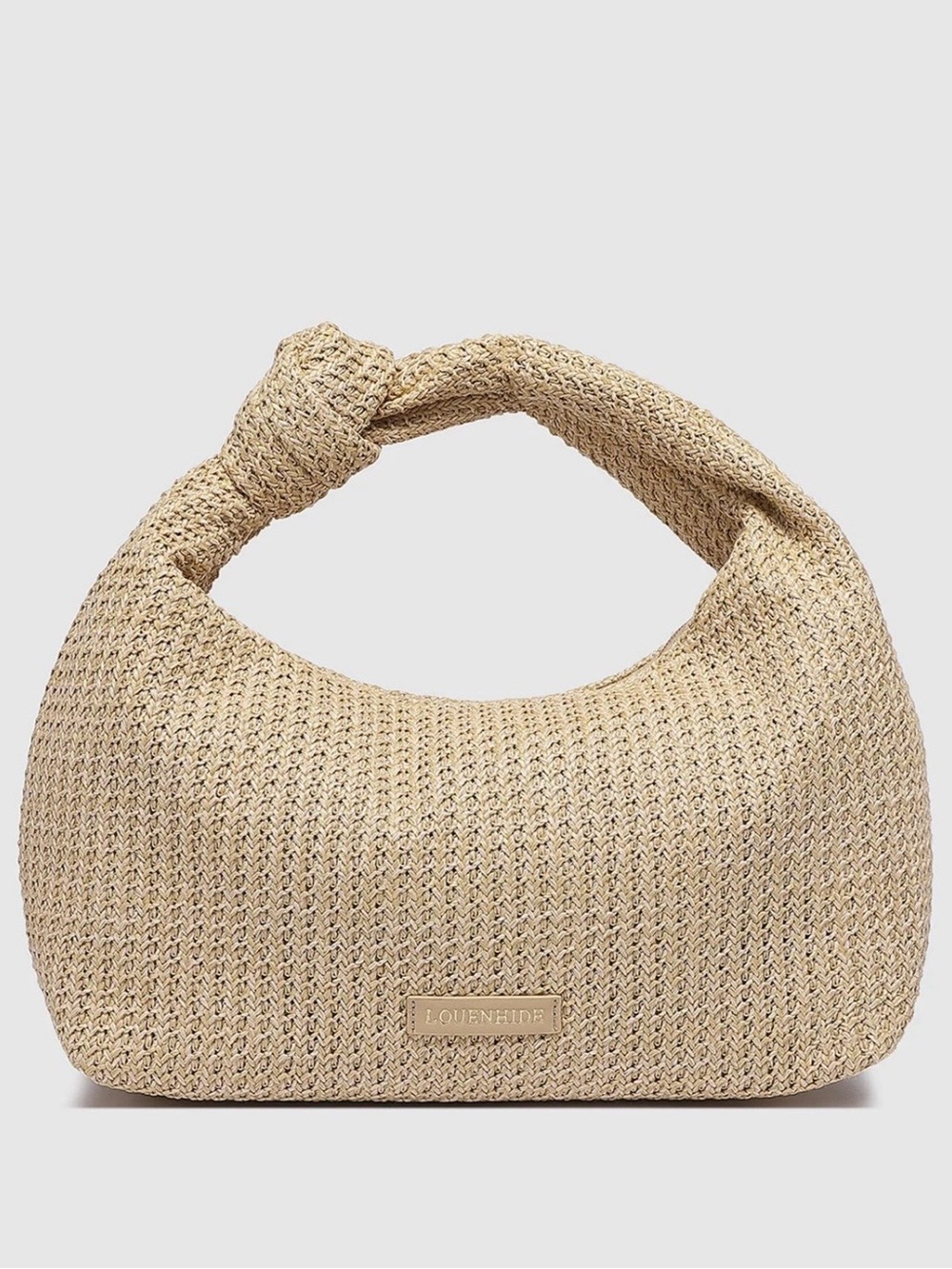 LOUENHIDE Bahama Shoulder Bag in Natural Color Minimalist Chic  Coastal Vibe